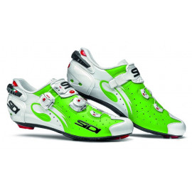 Chaussures Sidi WIRE Carbon Vernice Vert fluo/Blanc