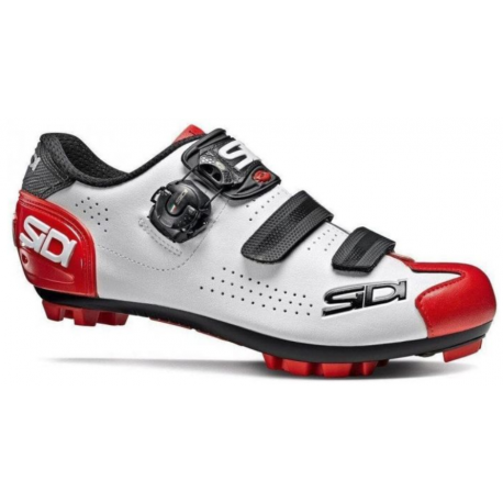 Chaussures VTT Sidi Trace 2 blanche et rouge